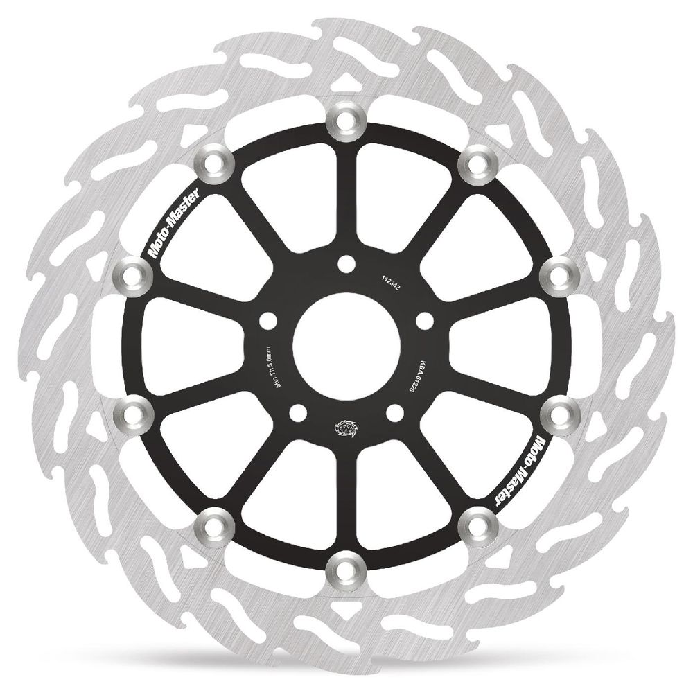 Brake Disc Road Flame Racing - Floating - Front Right - Ktm: 890 R - Grafite Offroad