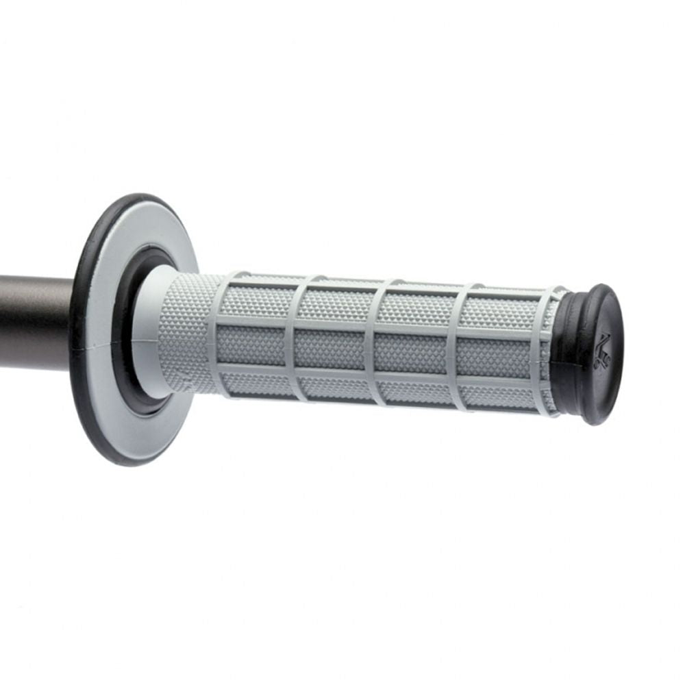 Dual Mx Grips | Full Waffle | Grey-black - Grafite Offroad