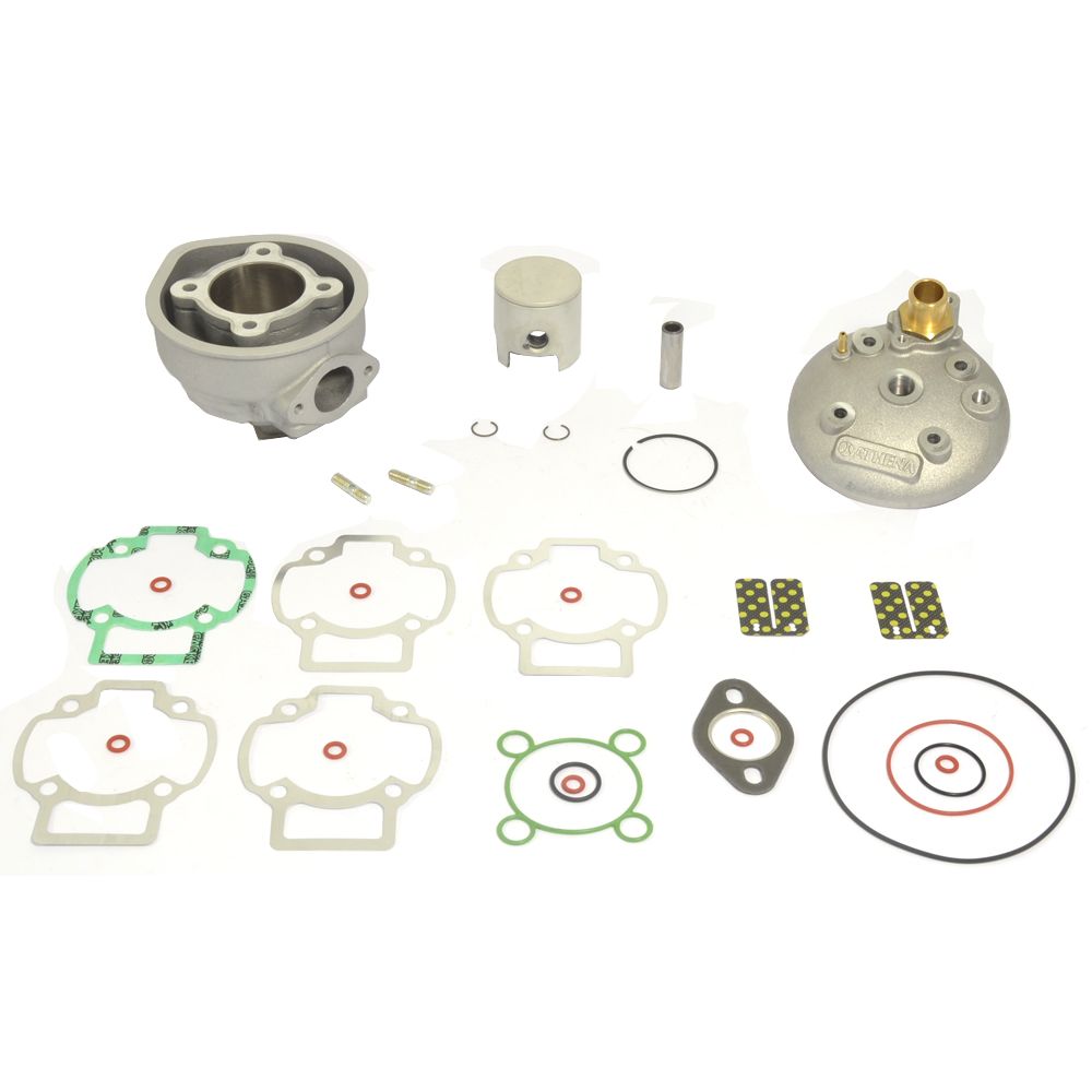 Big Bore Cylinder Kit With Head &Oslash; 47,6 mm, 70 cc, Pin &Oslash; 12 mm, Flat Head Piston - Grafite Offroad