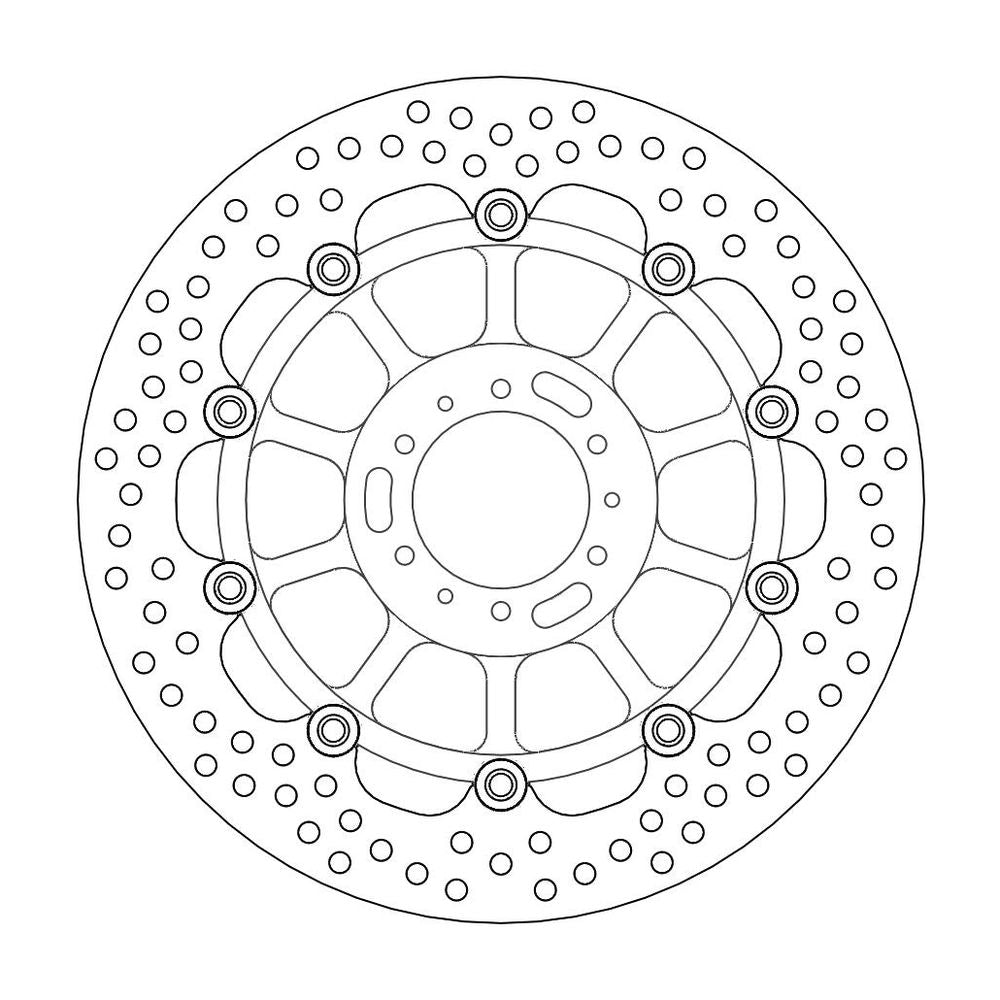 Brake Disc Road Halo - Floating - Front - Honda: Cbr 900 Rr, Cbr 600 F, - Grafite Offroad
