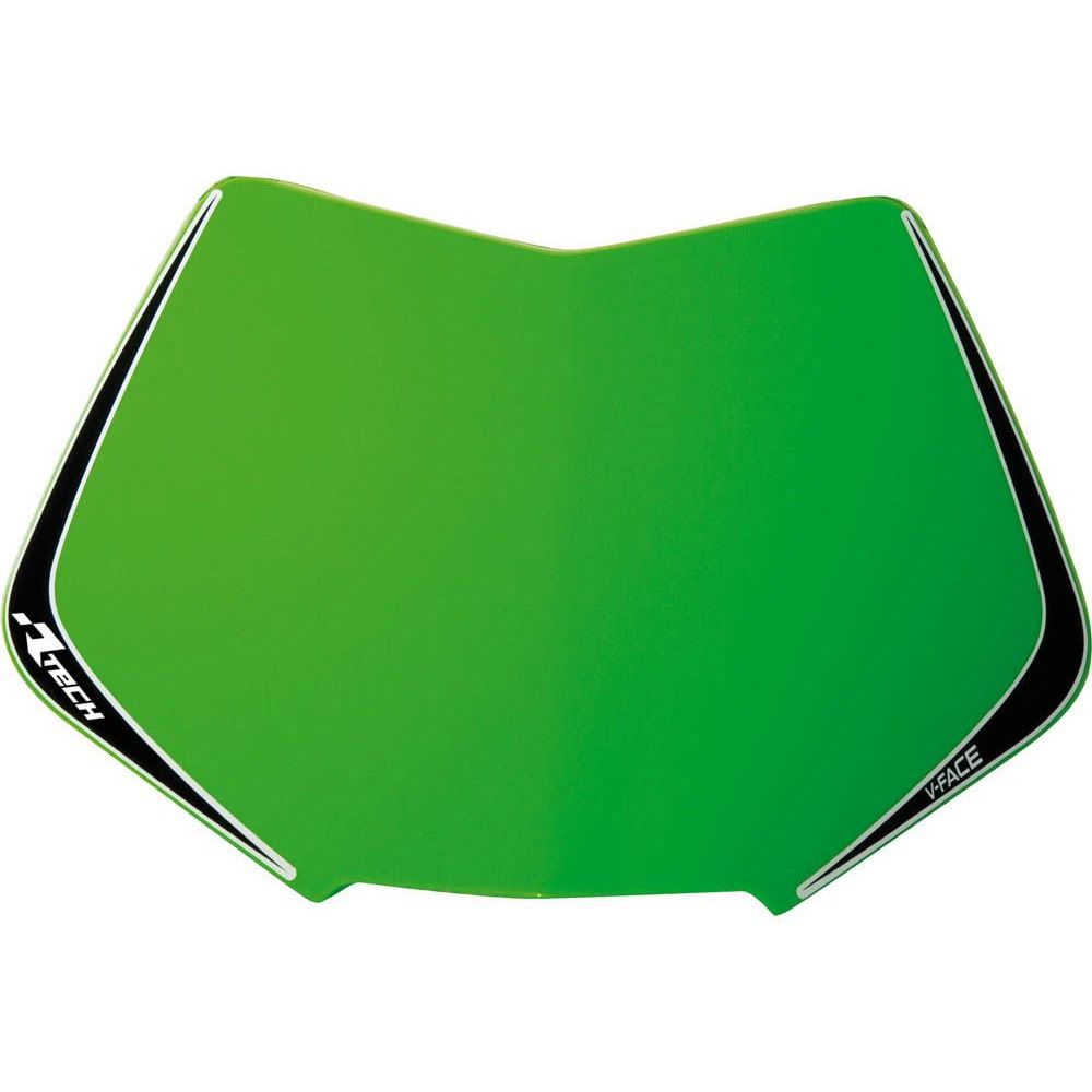 V-face Number Plate Plastic Replacement Kxf Green - Grafite Offroad