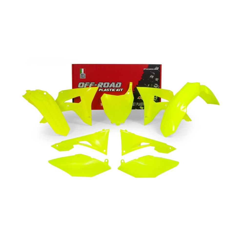 Plastics Kit 6 Pcs W/airbox Covers Neon Yellow Replica Honda - Grafite Offroad