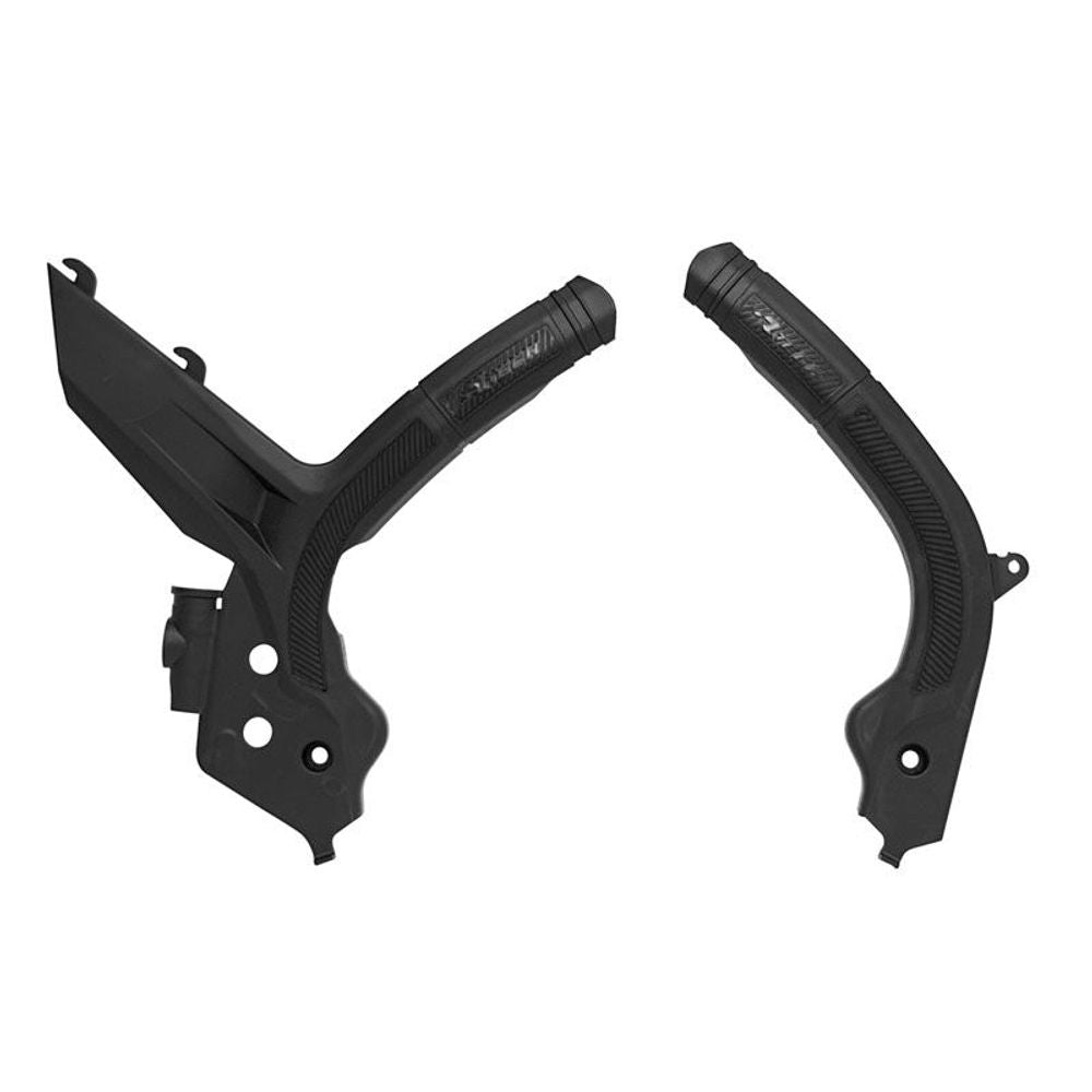 Plastic Frame Protectors Bi-material Black Replica Ktm/husqvarna - Grafite Offroad