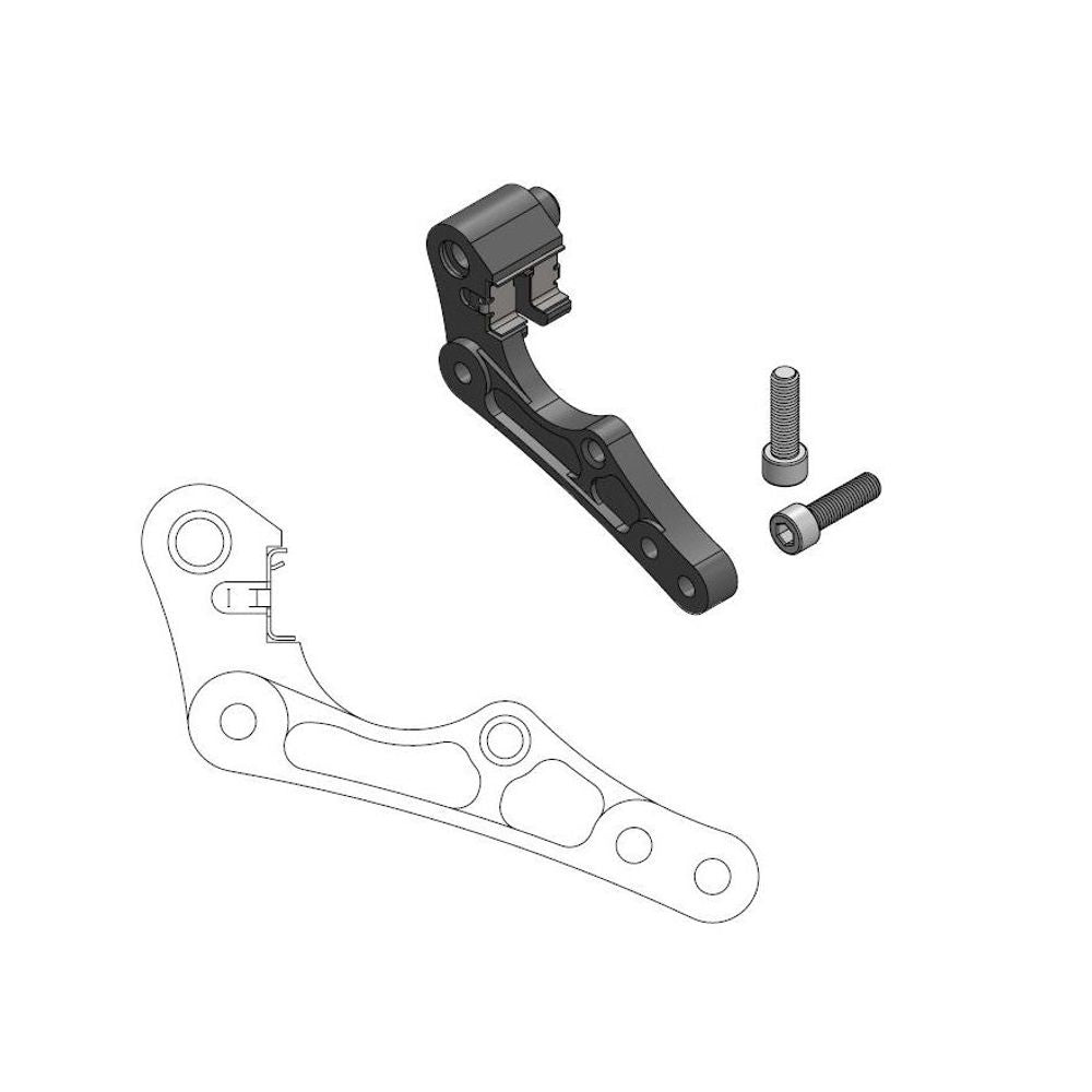 Off-road Brake Caliper Adapter 270mm Rotor - Husqvarna Incl. Clip, for Magura Caliper - Grafite Offroad