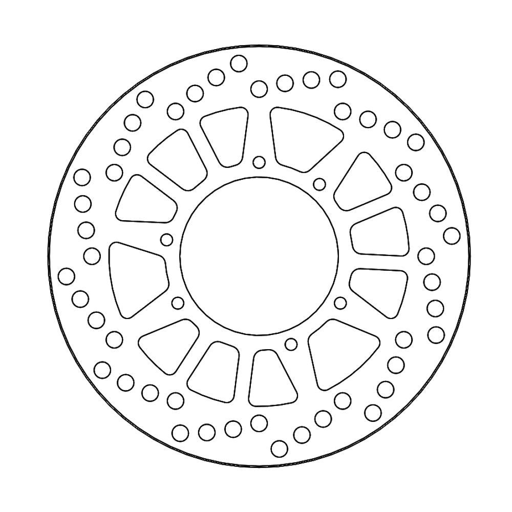 Brake Disc Off-road Vintage - Front - Yamaha: Yz125/250 (1988-1988) - Grafite Offroad