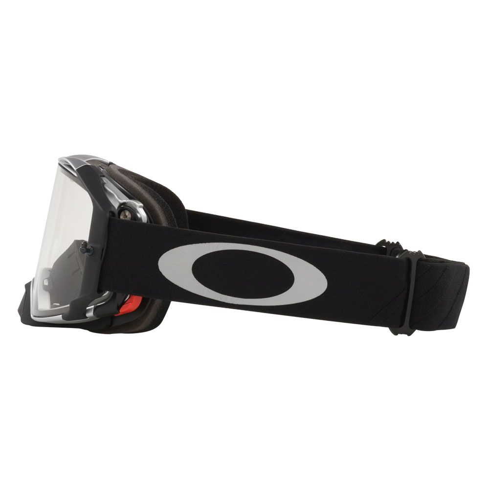Maschera Airbrake MX, Fascia Tuff Blocks Nero , Lente Trasparente