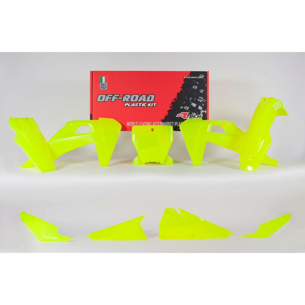 Plastics Kit 6 Pcs Neon Yellow Replica Husqvarna - Grafite Offroad