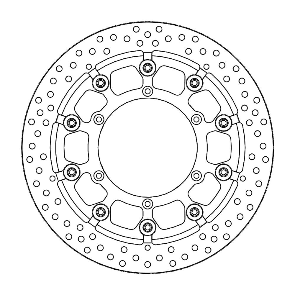 Brake Disc Supermoto Halo Racing - Front - Yamaha (t-floater Halo &Oslash;300x5.5x34mm) - Grafite Offroad