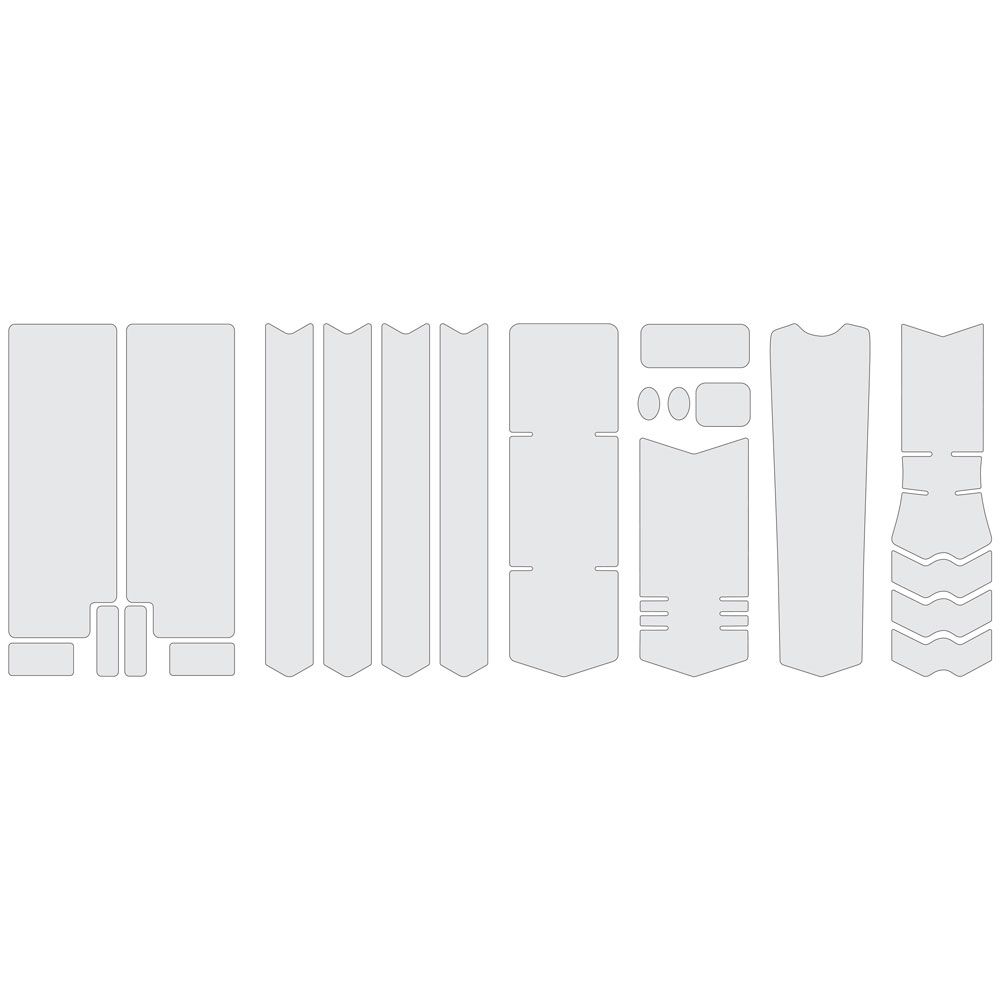 Frame Guard Kit Xxl - One Color Opaque Clear - Grafite Offroad
