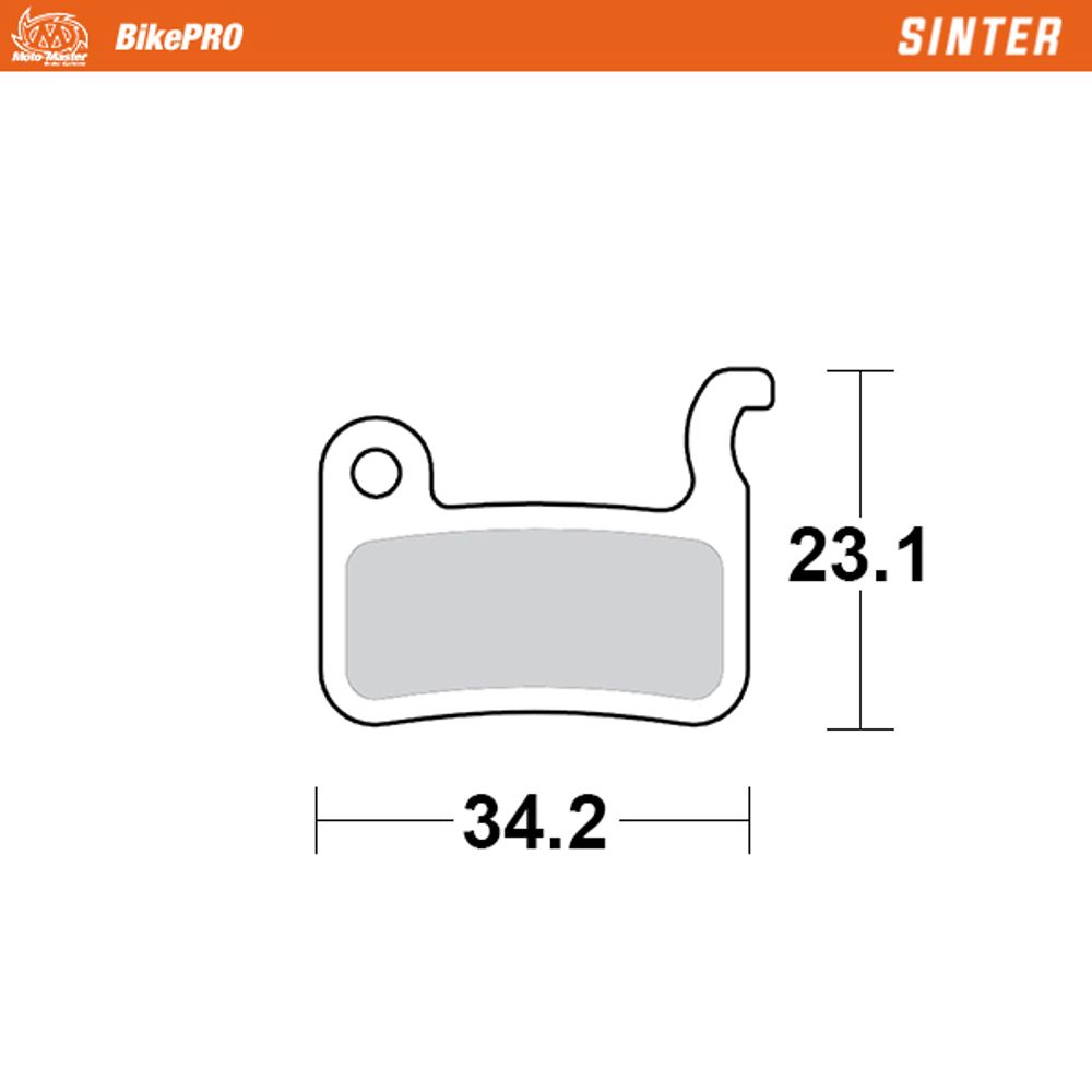 Brake Pads Bicycle Sinter: Shimano a Type - Grafite Offroad