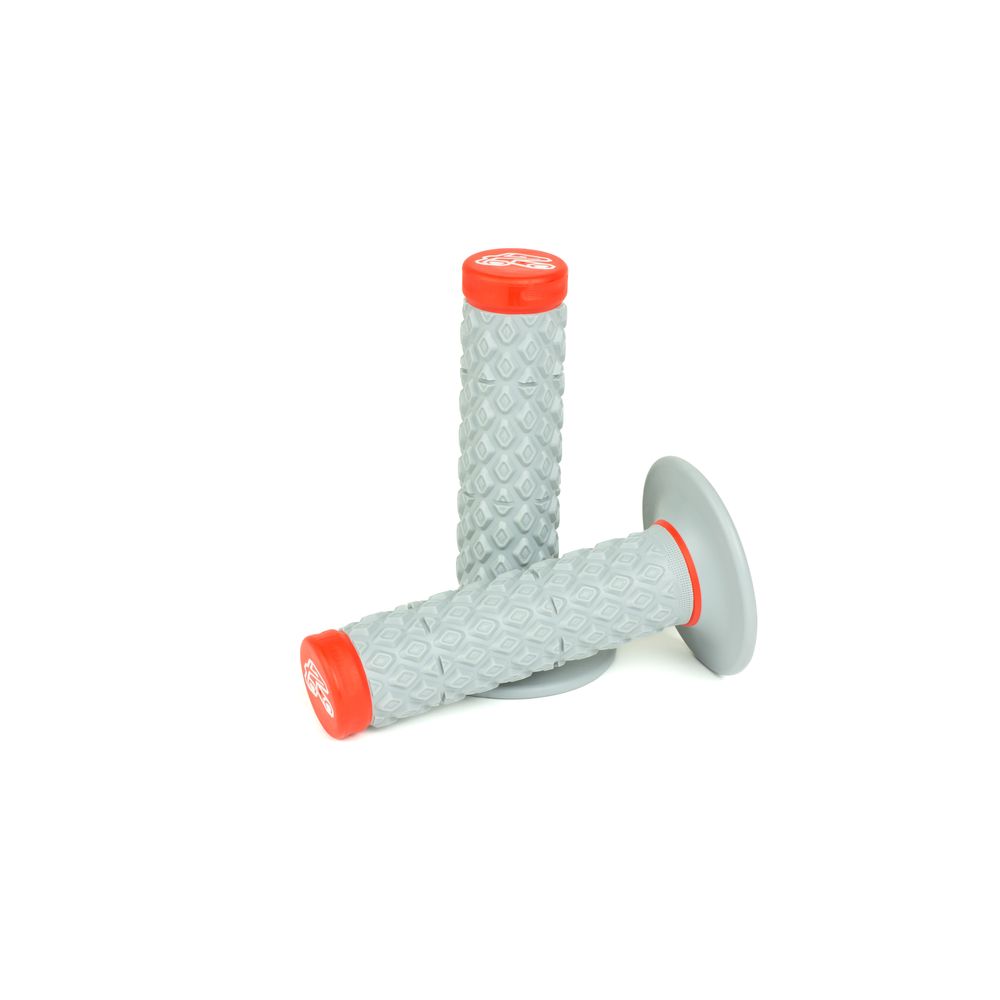 Comfort Mx Glue-on Grips | Soft-firm Compound | Grey-red - Grafite Offroad