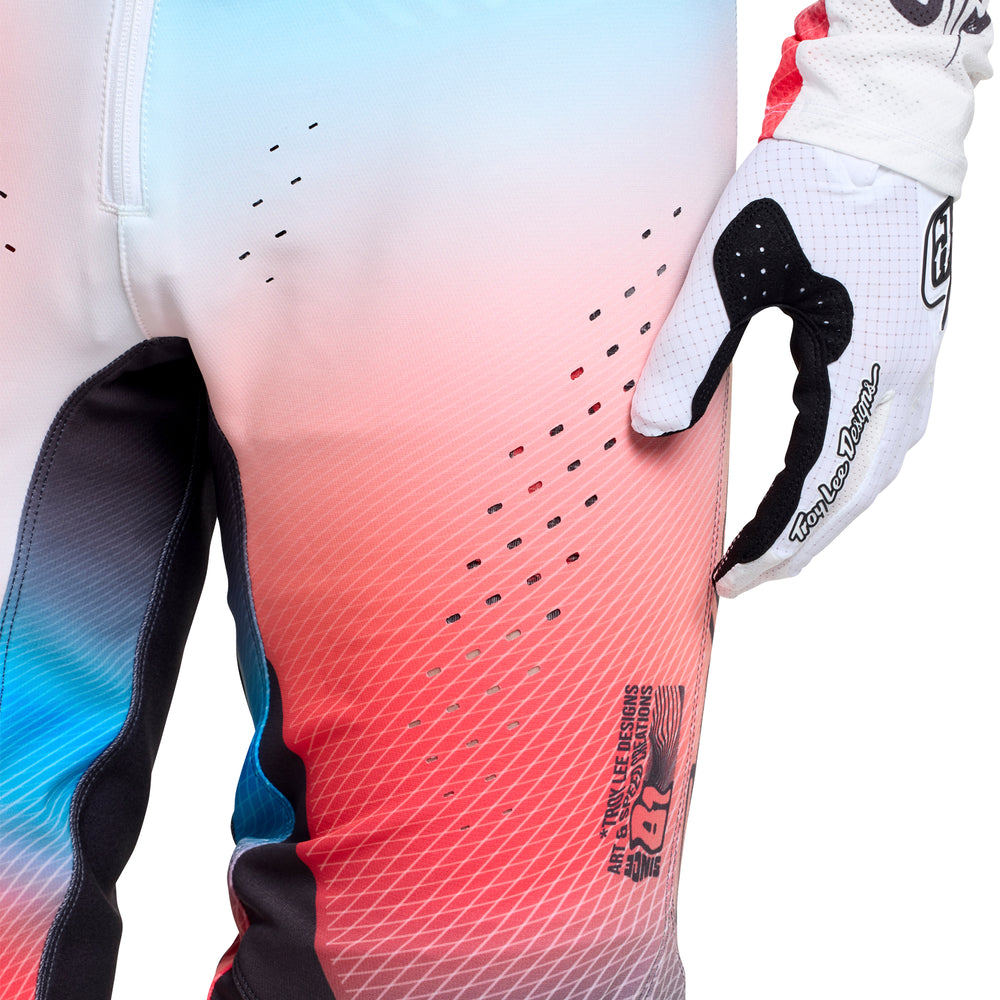 Pants SE Pro - Wander - White / Blue / Red - 32 Troy Lee Designs - Grafite Offroad