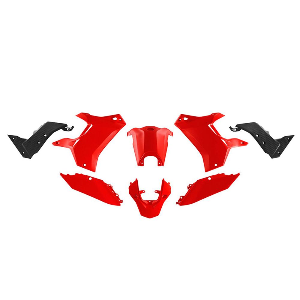 Yamaha T7 Revolution Plastics Kit Red Black (5 Pcs) - Grafite Offroad