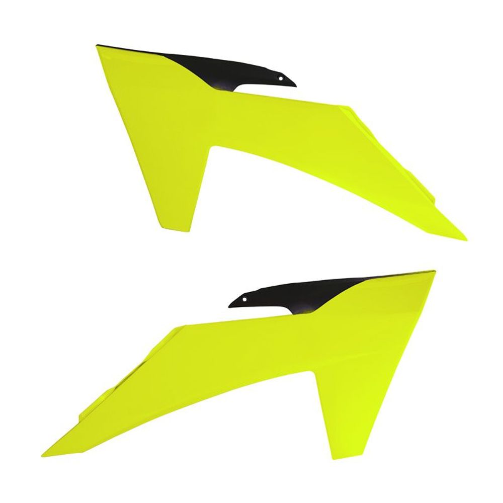 Radiator Scoops Replica Ktm Neon Yellow - Black - Grafite Offroad