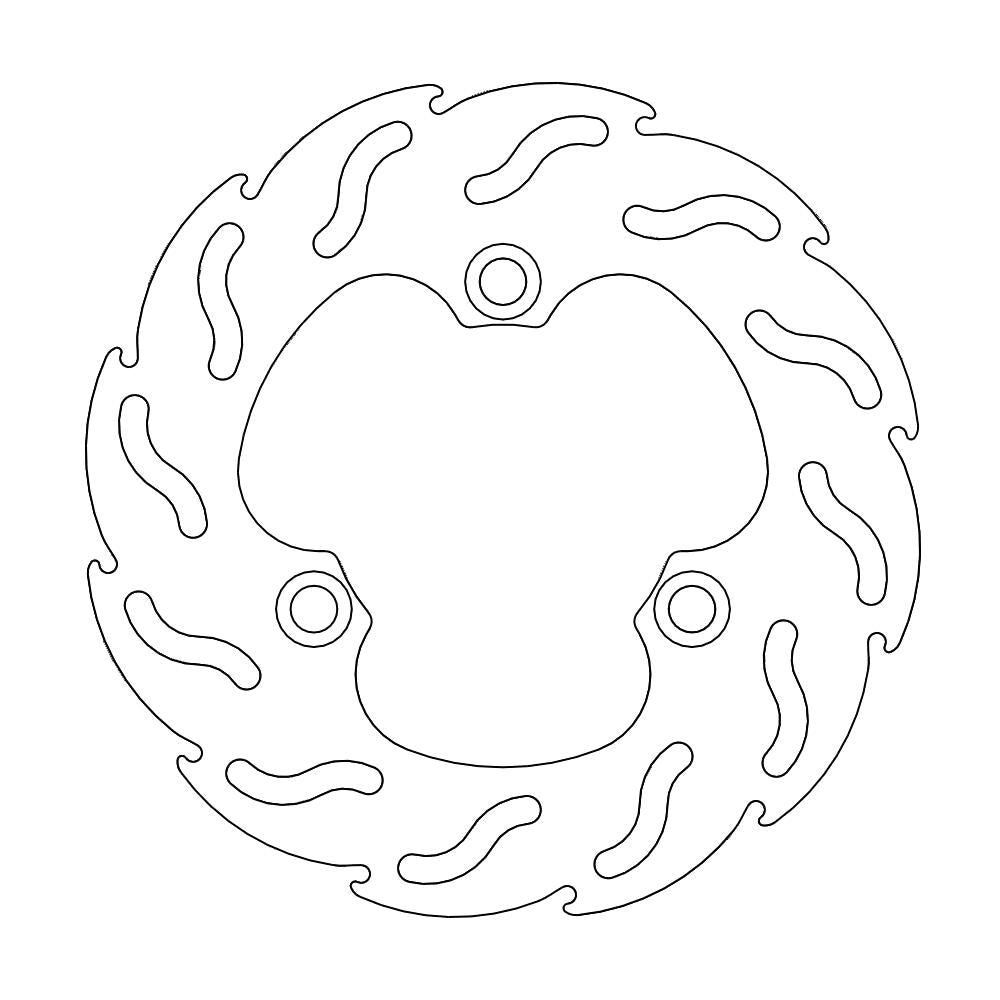 Brake Disc Atv Flame - Rear - Suzuki: Lt-r450 - Grafite Offroad