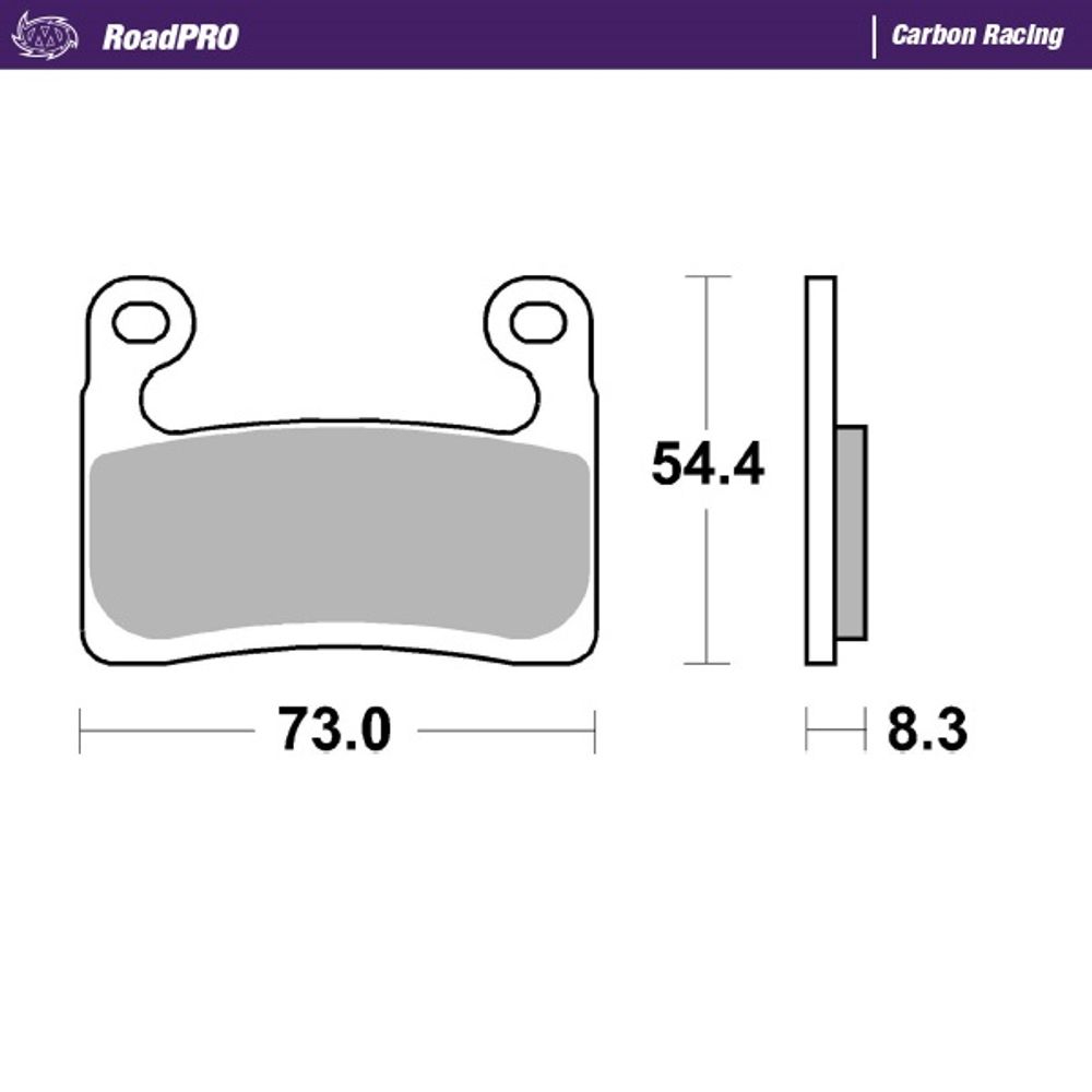 Brake Pads Roadpro Carbon Racing - Front - Grafite Offroad