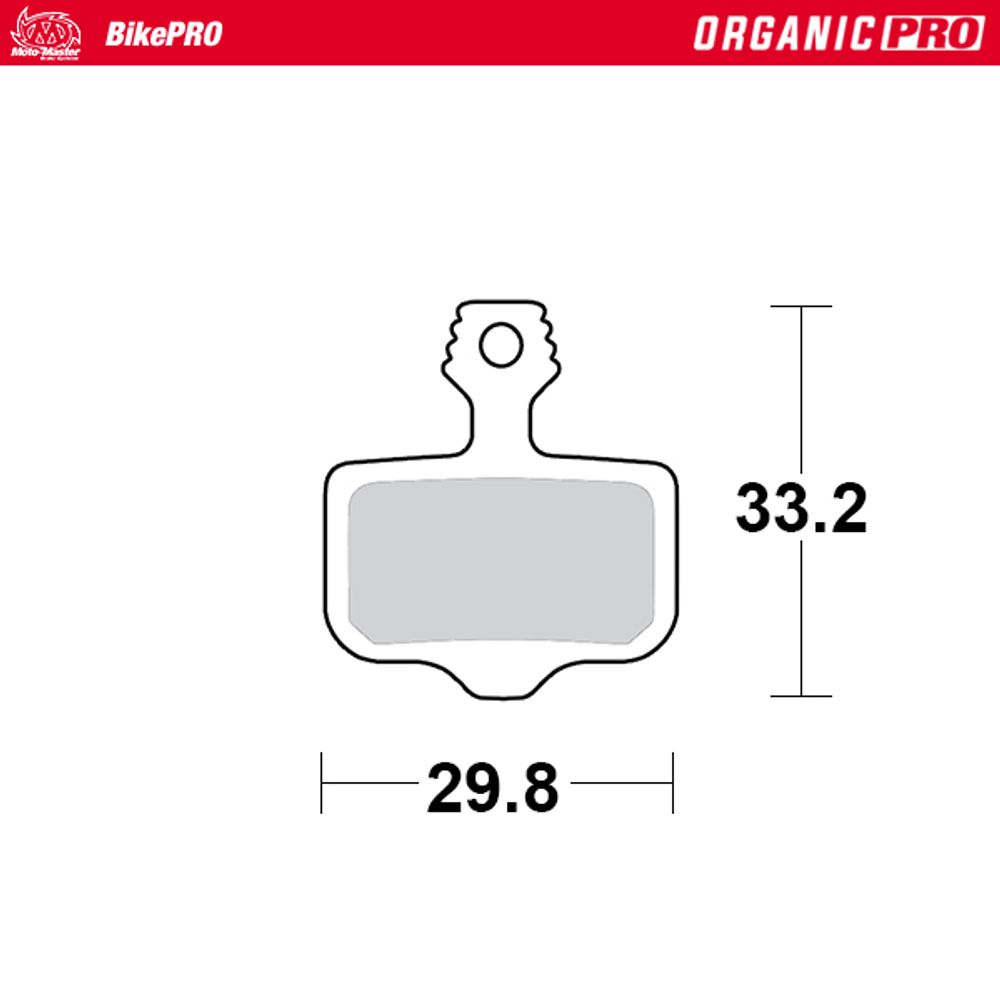 Brake Pads Bicycle Organic Pro: Avid 2-piston - Grafite Offroad