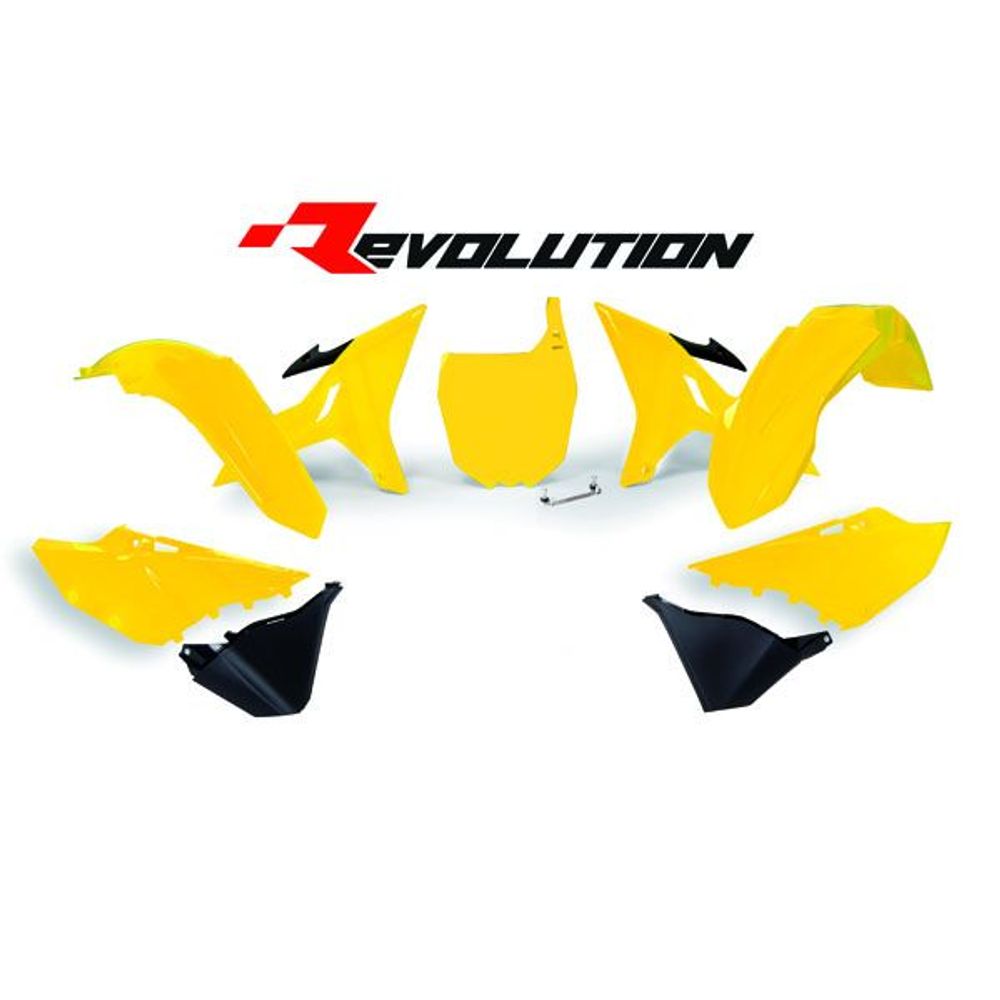 Replacement Plastics Kit 6 Pcs Includes Fende Yellow - Grafite Offroad
