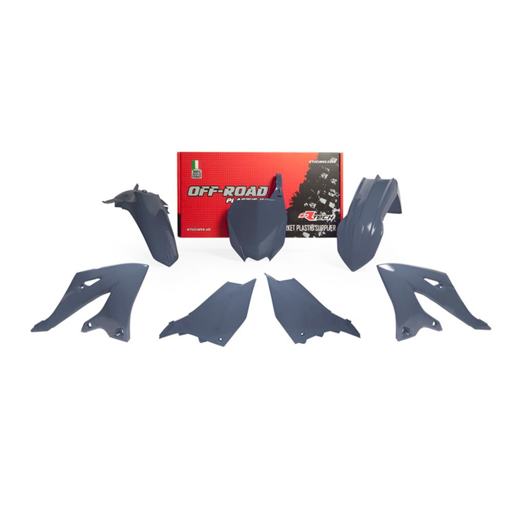 Plastic Kit 5 Pcs Yamaha Yz 125/250 22 - Replica Grey