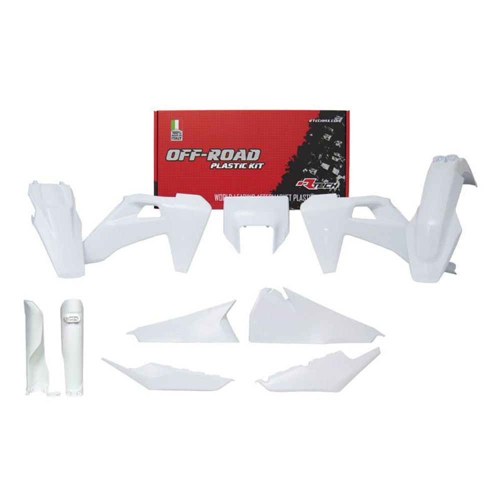 Full Plastic Kit 7 Pcs with Front Headlight Plastic &amp; Fork Protectors - Grafite Offroad