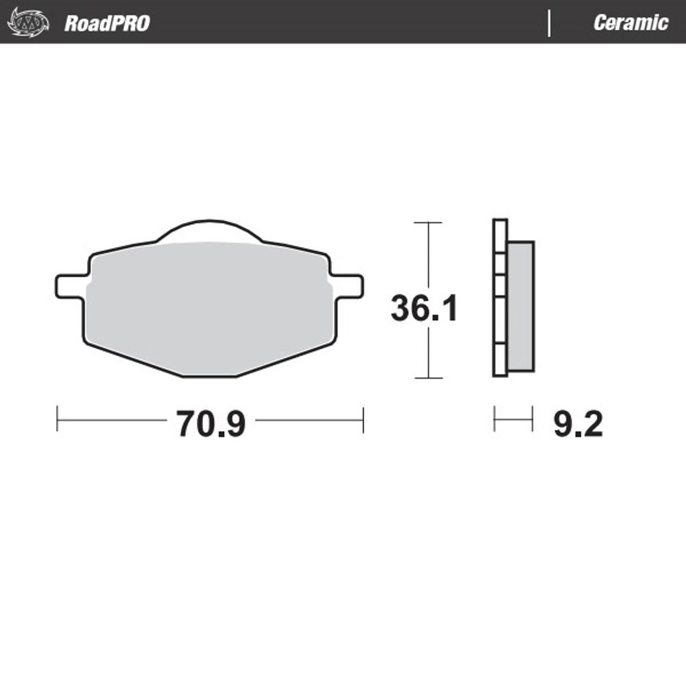 Brake Pads Roadpro Ceramic - Front and Rear - Grafite Offroad