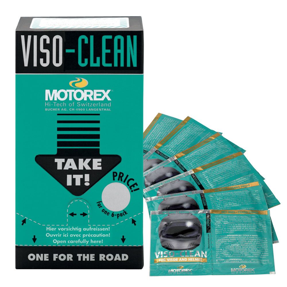 Viso-clean (display with 72 Pcs) Display Contains 12 Packs 6 Towels Kits Each - Grafite Offroad