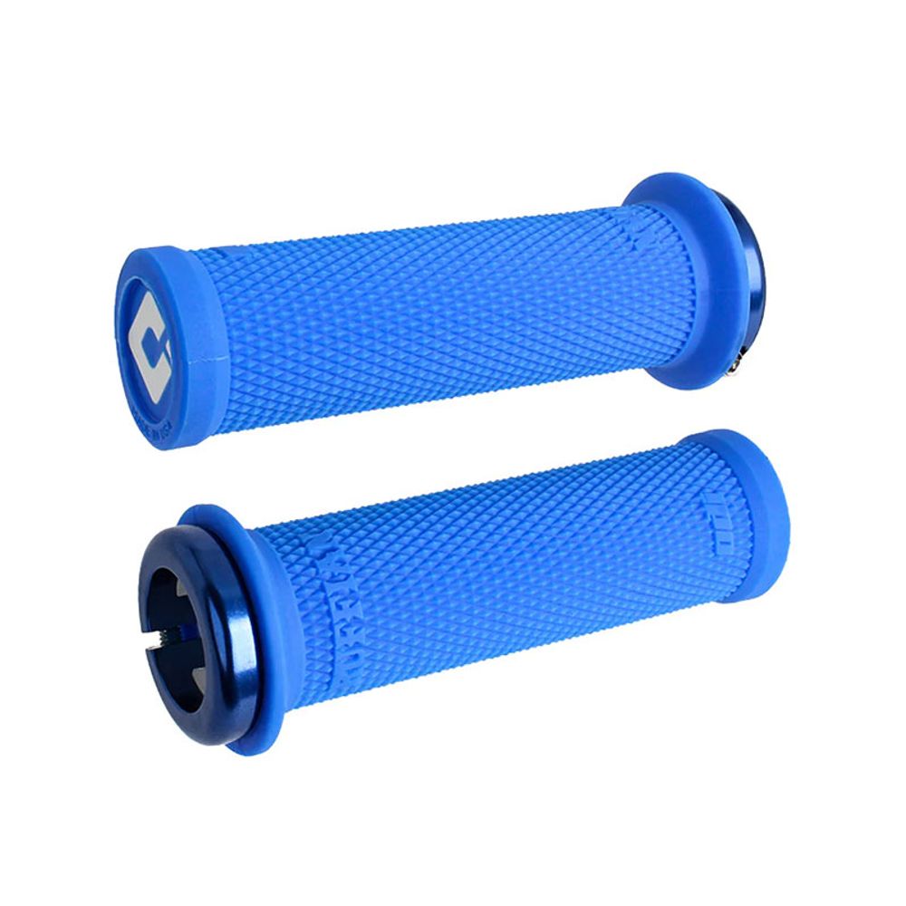 Manopole Bmx Lock-On Ruffian Mini V2.1 | Profilo 29.5Mm | 110Mm | Blu
