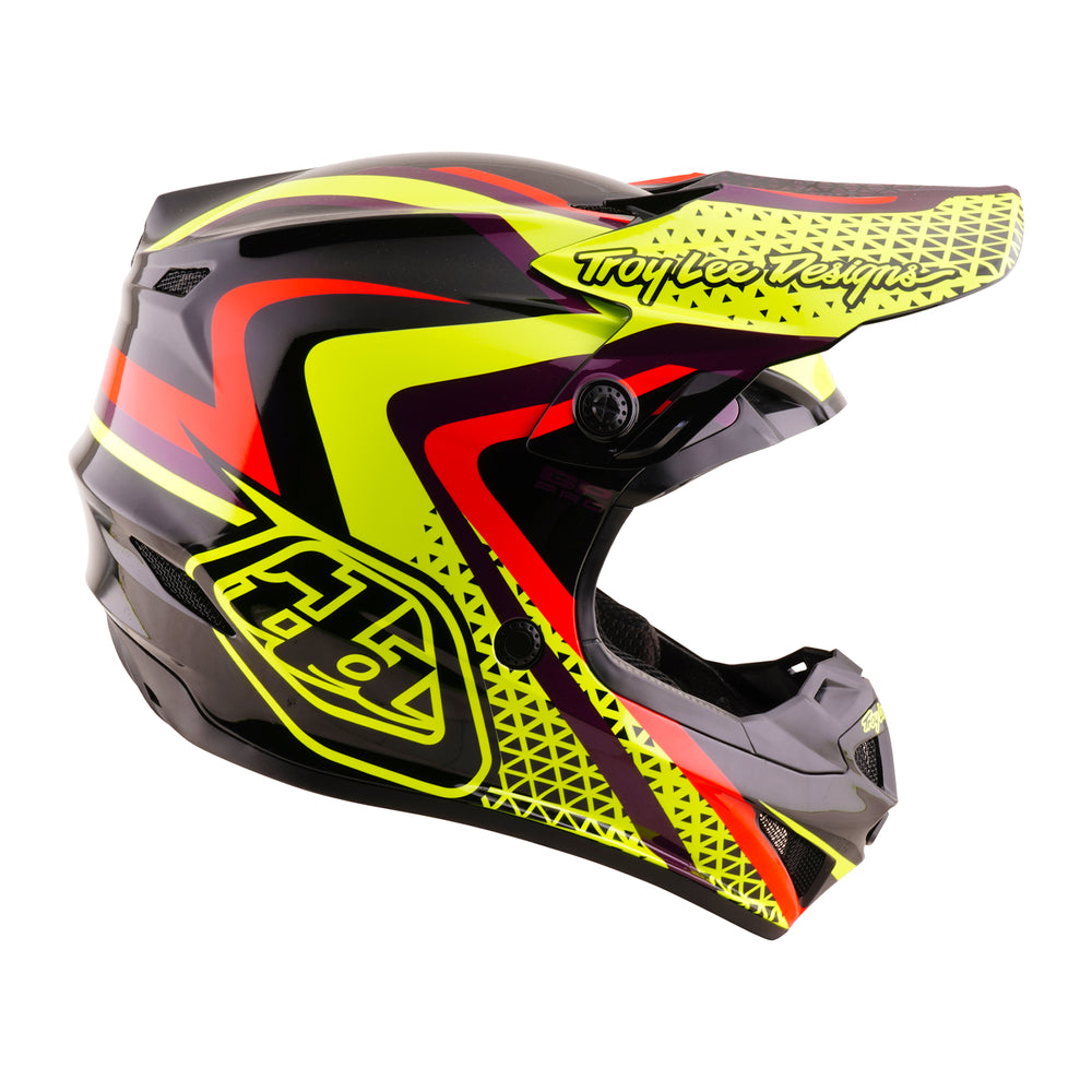 Helmet Junior GP Pro - Pulse - Black / Yellow fluo - L Troy Lee Designs - Grafite Offroad