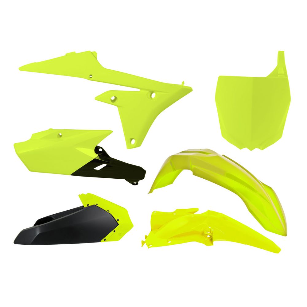 Plastics Kit 6 Pcs Neon Yellow-black Replica Yamaha - Grafite Offroad