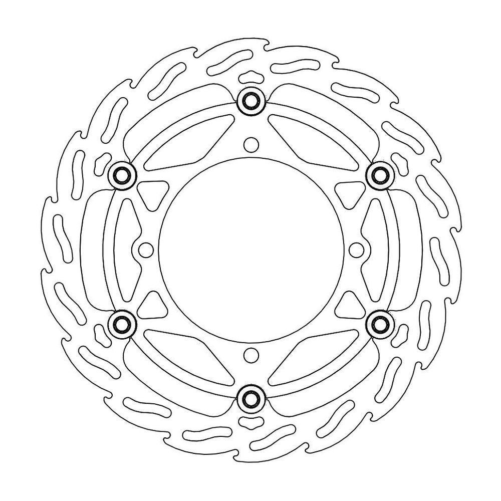 Brake Disc Off-road Flame Mx - Front - &Oslash;270mm - Floating - Suzuki: Rm/rmz - Grafite Offroad