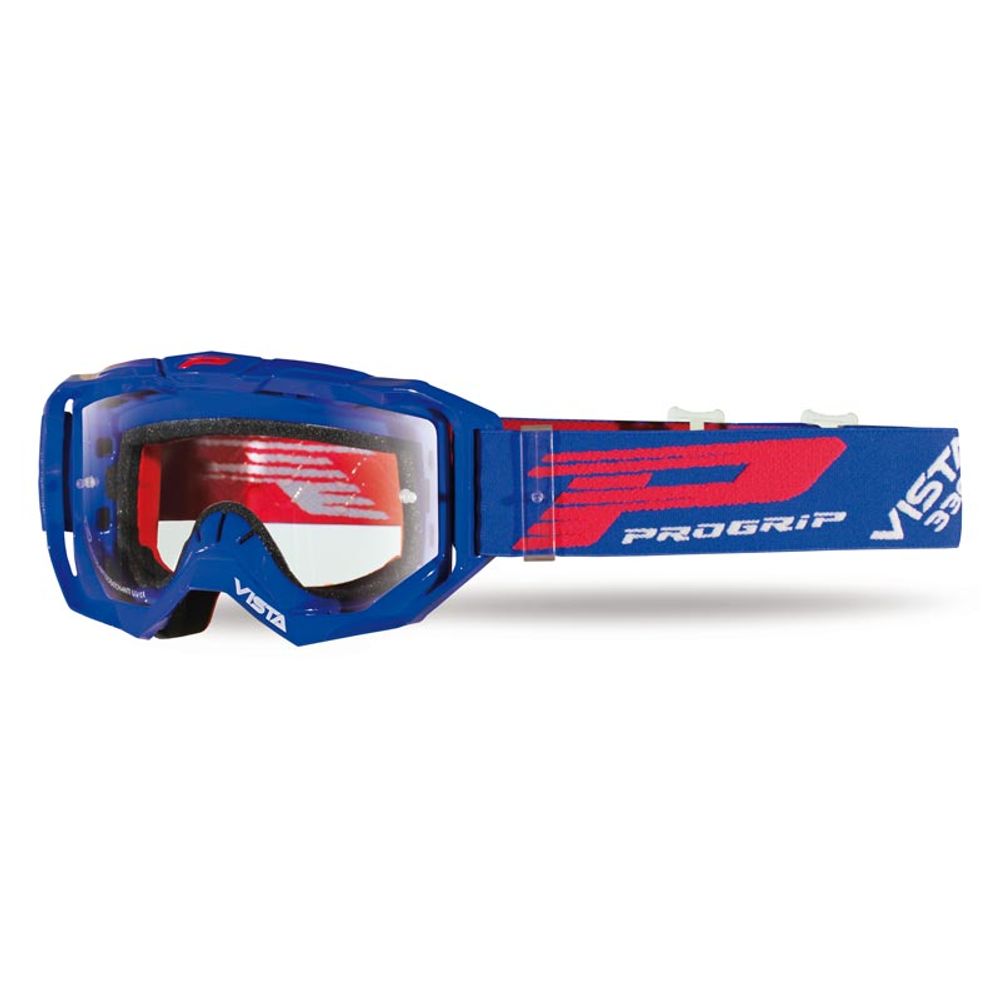 Progrip 3303 Vista Goggle - Transparent Lens - Blue - Grafite Offroad