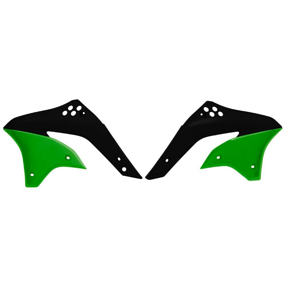 Radiator Scoops Black-kxf Green Replica Kawasaki - Grafite Offroad