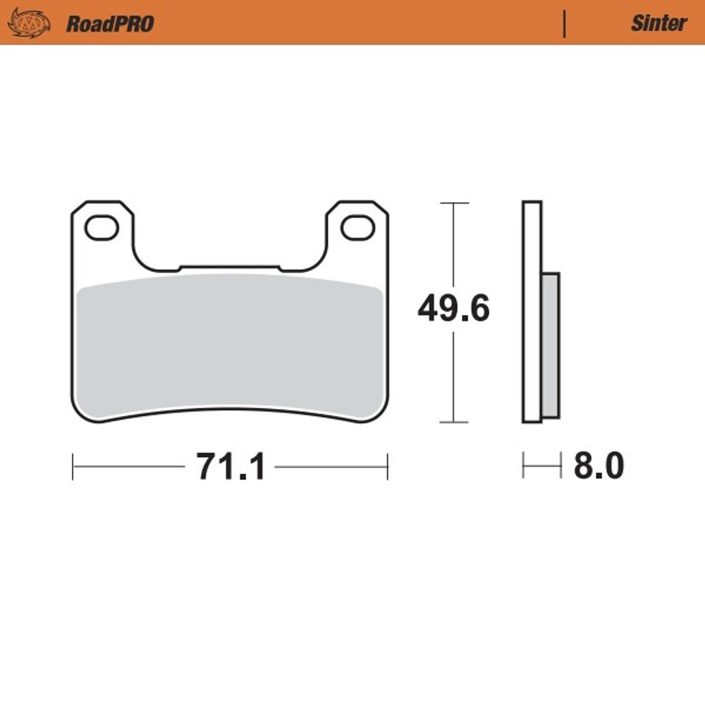 Brake Pads Roadpro Sinter - Front - Grafite Offroad