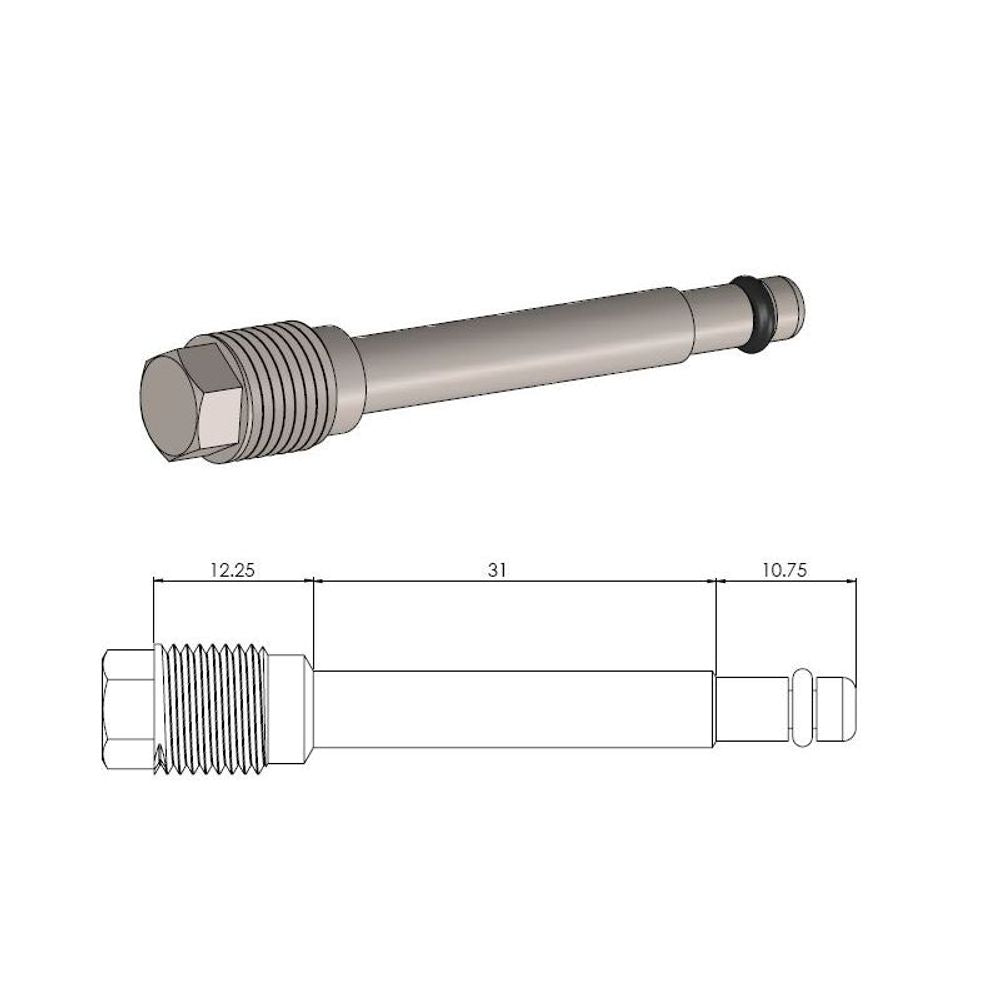 Moto-master Brake Pad Pin - Grafite Offroad