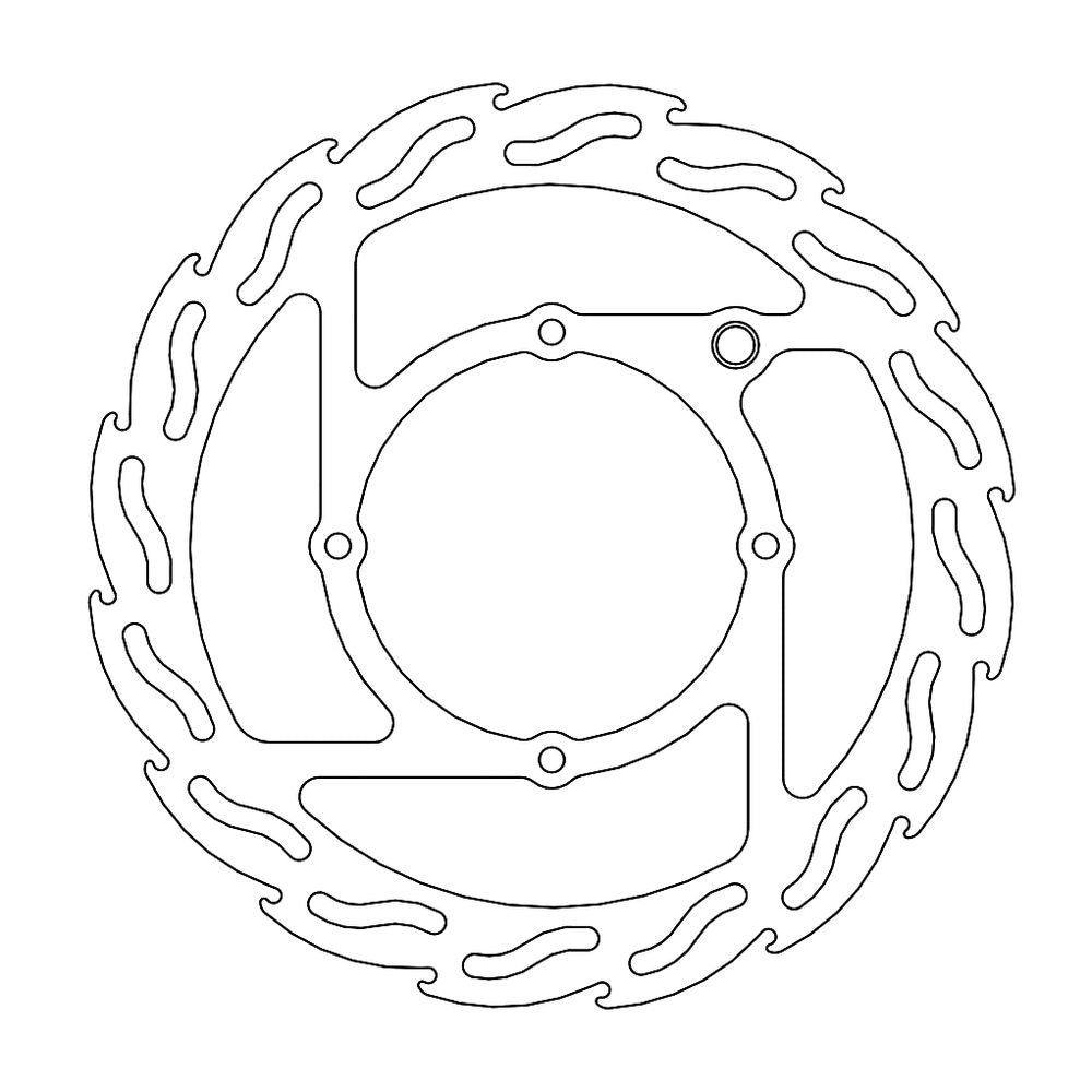 Brake Disc Off-road Flame - Front - Ktm: Sx85, Freeride, Husqvarna: Tc85 - Grafite Offroad