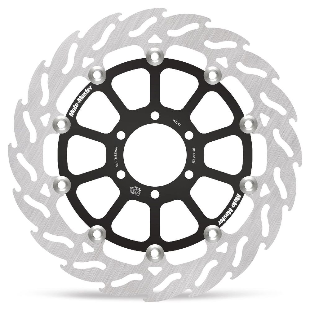 Brake Disc Road Flame - Floating - Front Left - Ducati: Monster 620/695, Monster 800 S2r, Multistrada 620 - Grafite Offroad