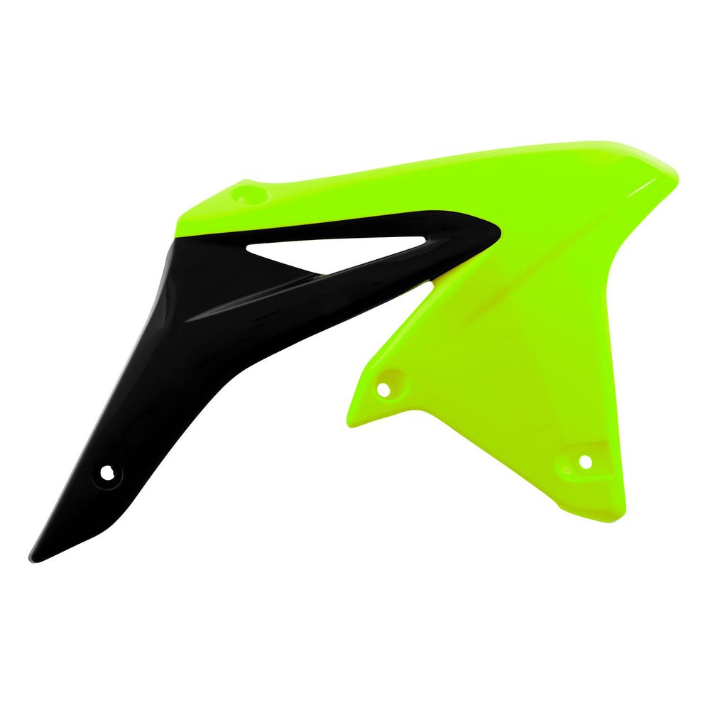 Radiator Scoops Neon Yellow-black Replica Suzuki - Grafite Offroad