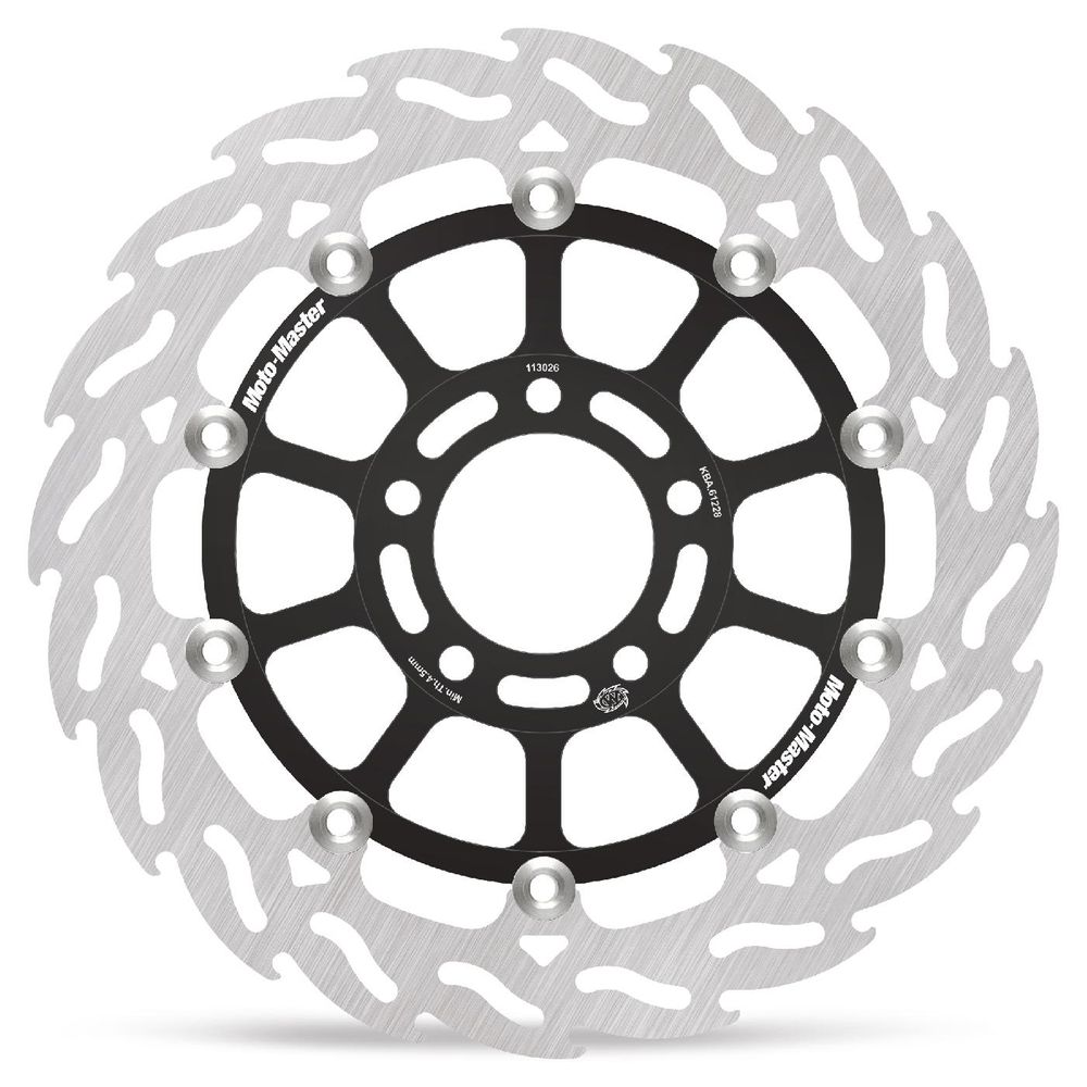 Brake Disc Road Flame - Floating - Front Right - Suzuki: Rg125, Rgv250 Gamma, Gsx750/1200 - Grafite Offroad
