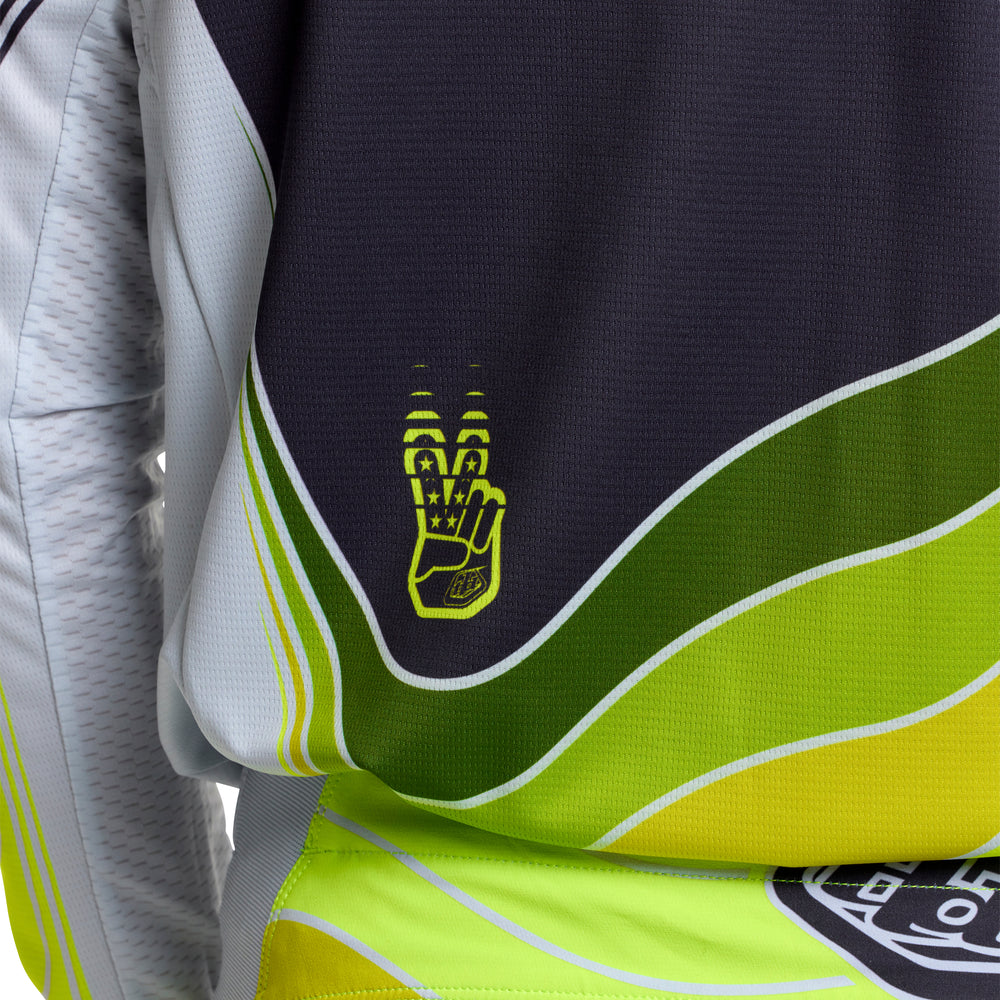 Maille GP Pro - Stagger - Noir / Jaune fluo - M Troy Lee Designs