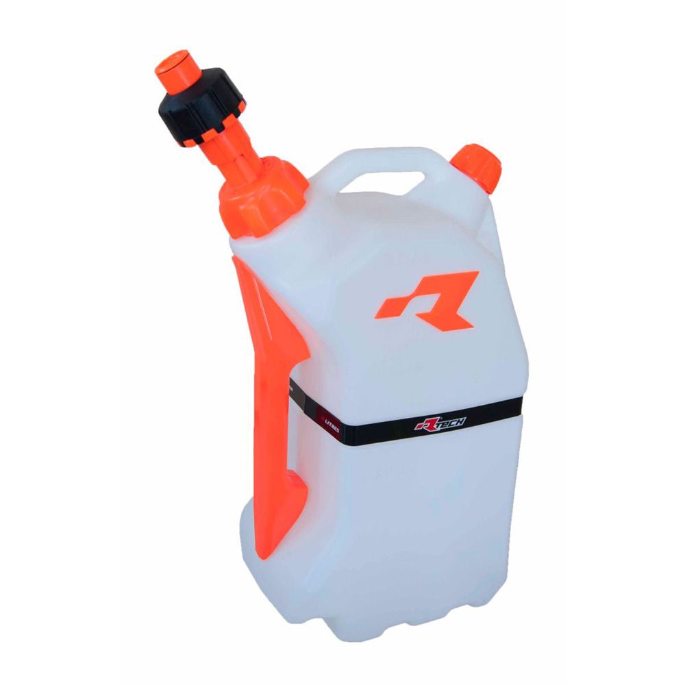 Rtech Gas Can Lt 15 with Quick Fill System Clear/orange - Grafite Offroad
