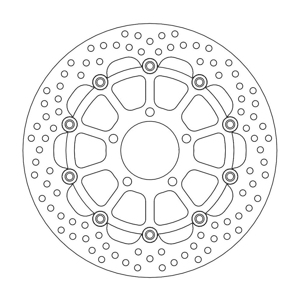 Brake Disc Road Halo - Floating - Front - Suzuki: Gsx-r 600-750-1000 - Grafite Offroad