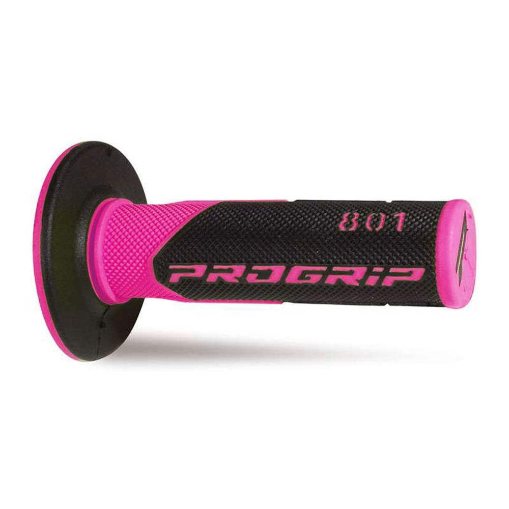 Grips Progrip 801 Mm 22/25 - Double Density - Fuxia/black - Grafite Offroad