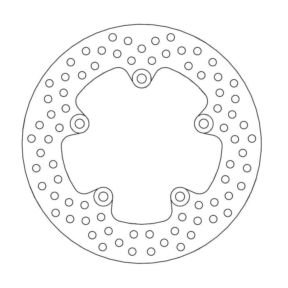 Brake Disc Road Halo - Rear - Aprilia: Rsv1000, Shiver 750, Rs250, Mana 850 Abs, Rsv4, Sl1000, Tuono 1000 - Grafite Offroad