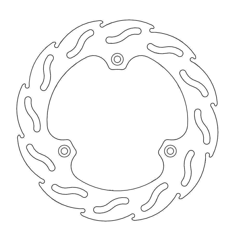 Brake Disc Off-road Flame - Front - Suzuki: Rm80/85 - Grafite Offroad