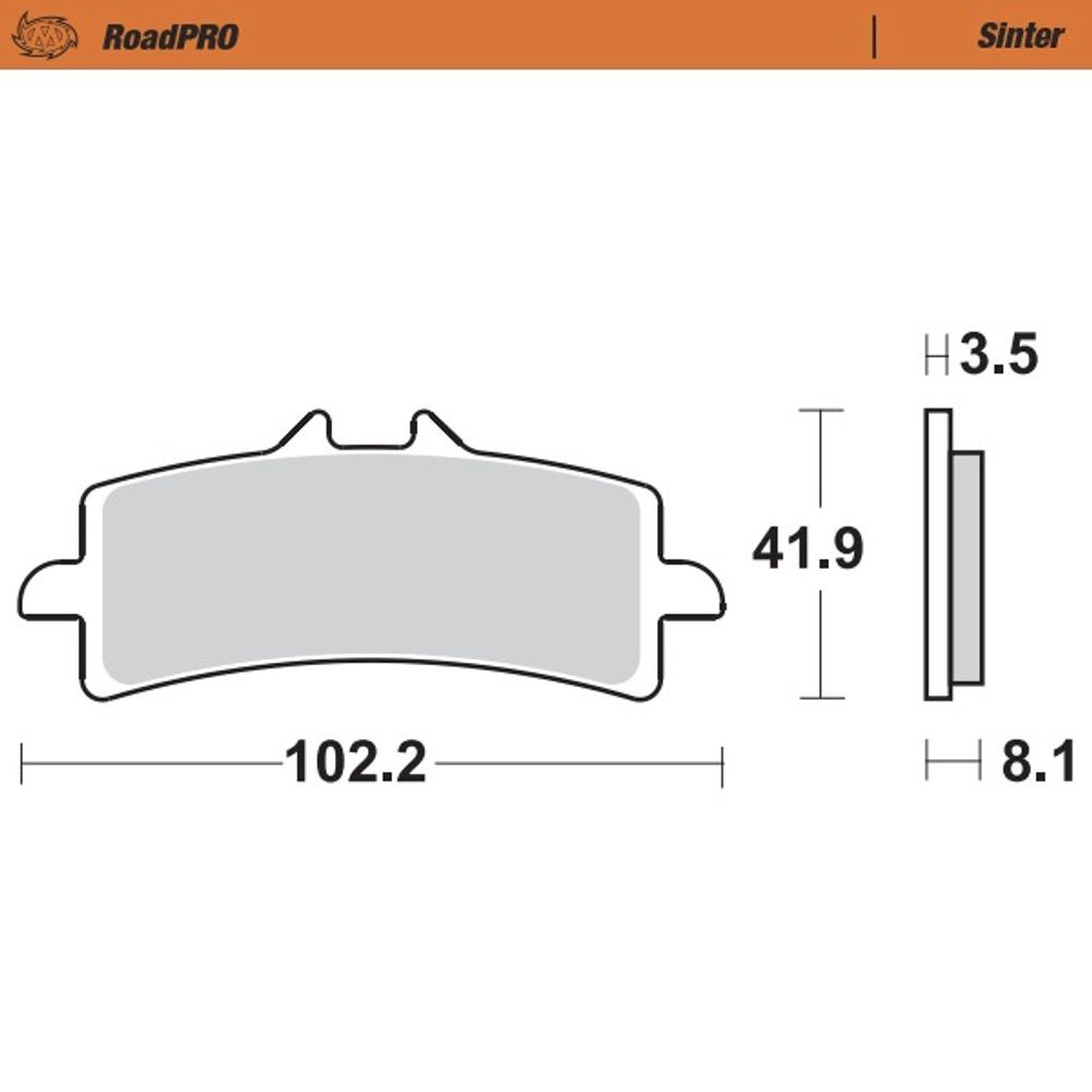 Brake Pads Roadpro Sinter - Front - Grafite Offroad