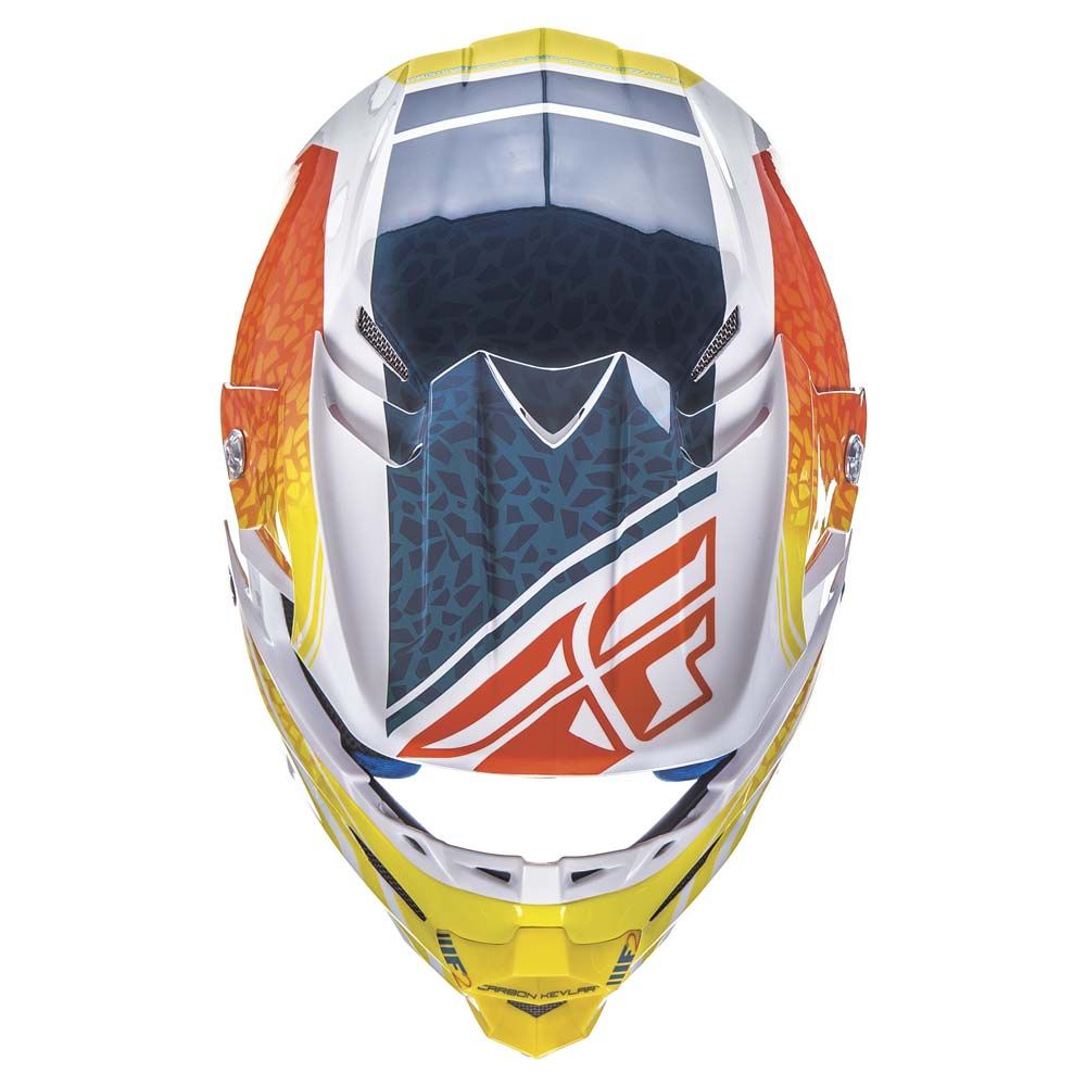 Fly F2 Animal Org/wh/teal S - Grafite Offroad