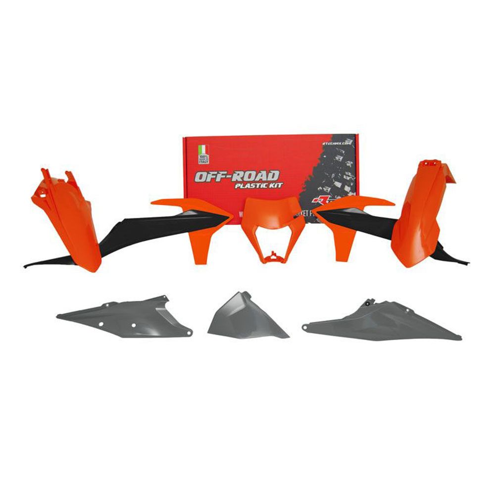 Plastic Kit 7 Pcs Whit Air Box Cover Headlight Plastic Exc Exc-f - Grafite Offroad