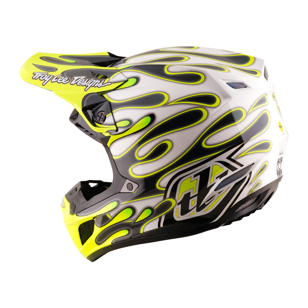 Helmet SE5 Composite - Overspray - Grey / Yellow fluo - XL Troy Lee Designs - Grafite Offroad