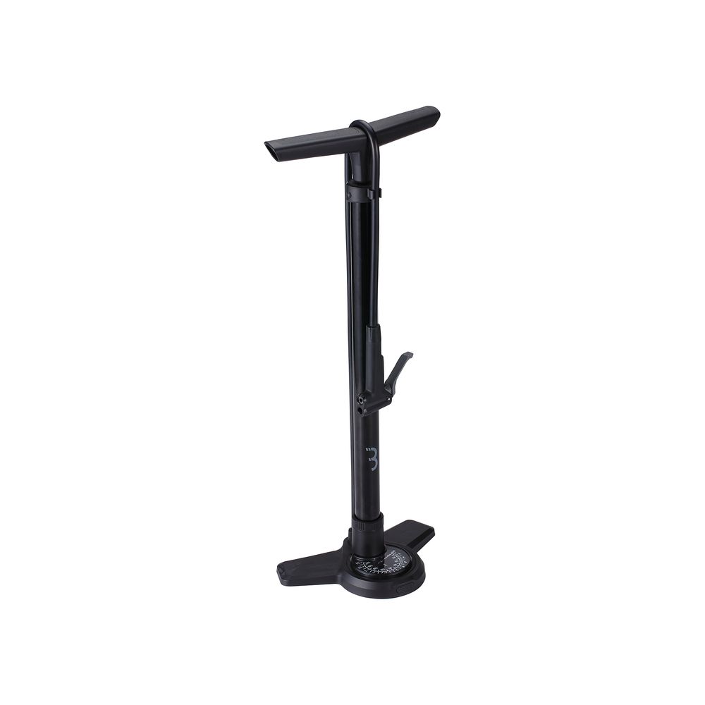 Floor Pump Airboost - 3 Gauge - Dualhead 3.0 - Black - Grafite Offroad
