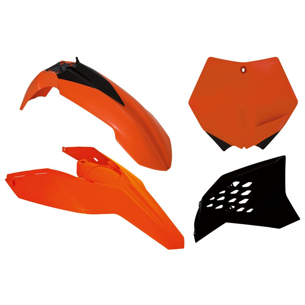 Plastics Kit 4 Pcs K Orange-black Replica Ktm - Grafite Offroad